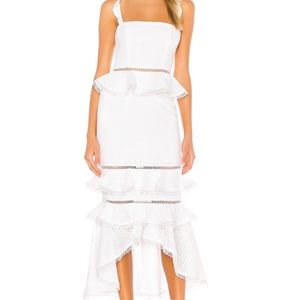 NBD White Midi Dress